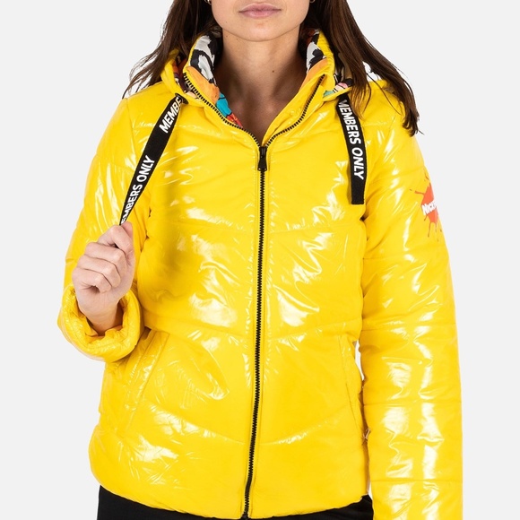 MEMBER'S ONLY WOMEN'S PUFFER NICKELODEON MASHUP PRINT LINING JACKET - Picture 3 of 16